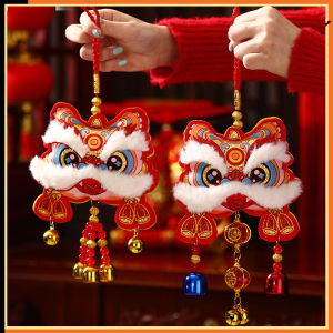 New Year Decoration Lion Dance Pendant Fortune Character Pendant Lion Dance Bell Pendant