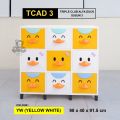 LEMARI PAKAIAN PLASTIK KARAKTER LEMARI BEBEK CLUB ALFA DUCK [CLBBOX]. 