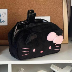 𐙚 Video thật Hộp bút ngăn to túi đựng makeup dung tích lớn kitty cat cinnamon cute hello hoạt hình