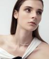 Korean fashion trend sweet bow smile necklace female light luxury small smile clavicle chain short. 