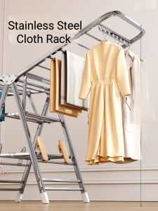Portable Clothes Drying Rack Home Drying Rack Floor Folding Stainless Steel Drying Clothes Balcony Laundry Rack Clothes Drying Racks