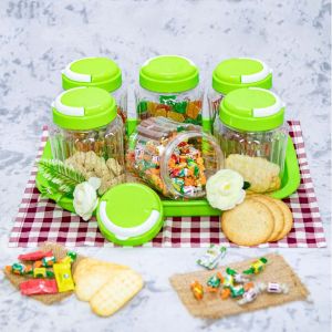 Toples Ruby 1 kg Kedap Udara Tempat Kue Permen Snack Parcel Makanan