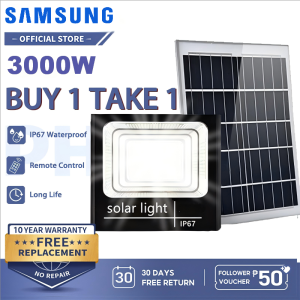 BUY 1 TAKE 1 Solar Light 1000W Outdoor LED Sensor Lights IP67 Outdoor Waterproof Flood Light Street Lamp