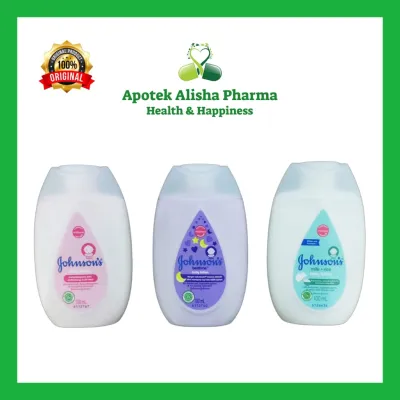 Johnson Baby Lotion 100ml - Lotion Bayi Regular (Pink) Bedtime (Ungu) Milk+Rice (Biru)