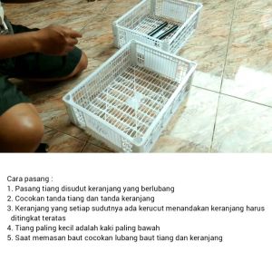RAK KERANJANG SUSUN RAK SUSUN Rak Dapur Keranjang Serbaguna Rak Susun Keranjang Penyimpanan