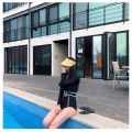 #45 Korean swimsuit Korean swimwear Rush guard Long Sleeves One Piece Swimsuit. 