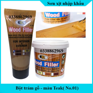Bột trét gỗ trám vết nứt lỗ đinh che khuyết điểm gỗ WOOD FILLER Bosny- Thái Lan