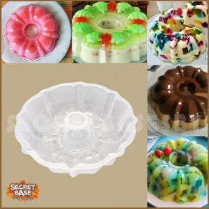 CETAKAN PUDING - Loyang Puding / Cetakan Agar Plastik Bening