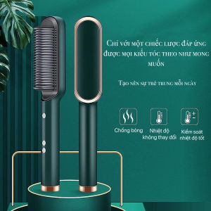 [BH 12 Tháng] Lược Chải Tóc Nhiệt Tạo Kiểu Chuyên Nghiệp Tác Dụng Uốn - Duỗi - Ép Tóc - Bảo Vệ Tóc Không Gây Xơ Rối