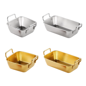 Đa chức năng thép không gỉ đĩa cho trẻ mới biết đi Set cho trẻ em kim loại bền đồ ăn an toàn cho lò nướng và máy rửa chén sử dụng