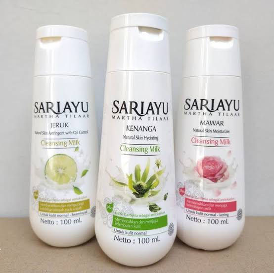 Sariayu Milk Cleanser 100ml Cleansing Milk Susu Pembersih Mawar Jeruk Kenanga 100 ml Sari Ayu