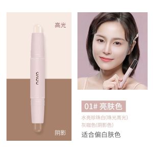 NOVO 2 In 1 Highlighter Contouring Stick Nose Shadow Repair Waterproof Long Lasting Face Brightening
