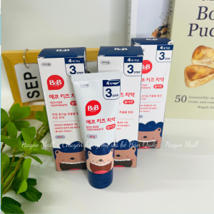 KEM ĐÁNH RĂNG B&B HÀN QUỐC HƯƠNG MÂM XÔI CHO BÉ TỪ 4 TUỔI