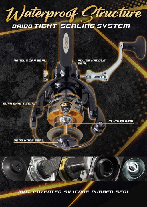 REEL%20DAIDO%20MAJESTA%207%20BEARING%20ALUMUNIUM%20SPOOL%20DAN%20HANDLE%20-%20Image%202