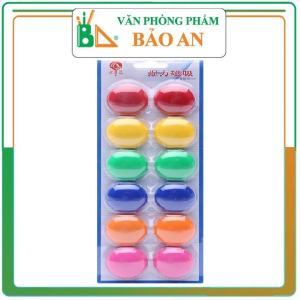 Nam châm gắn bảng 30mm 20mm (Vỉ 12 chiếc) nam châm dính bảng giúp cho các tranh ảnh giấy tơ` giữ được trên bảng