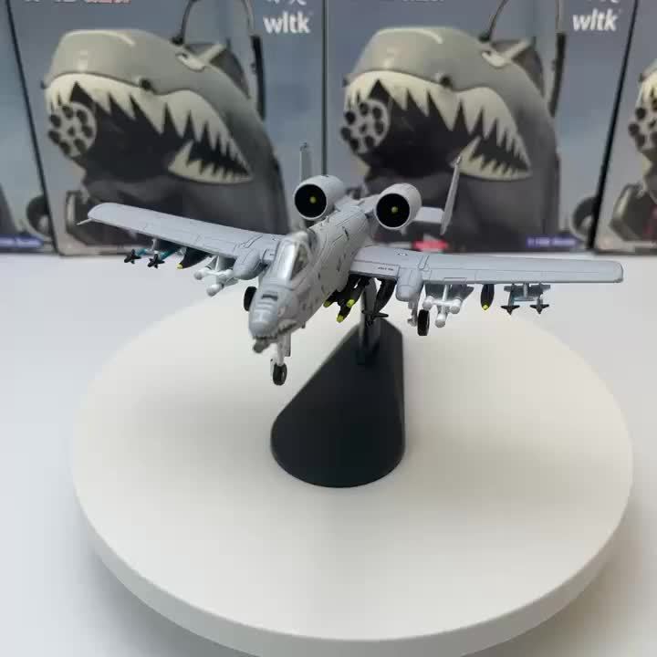 1100 Scale US A-10 A10 Thunderbolt II Warthog Hog Attack Plane Fighter