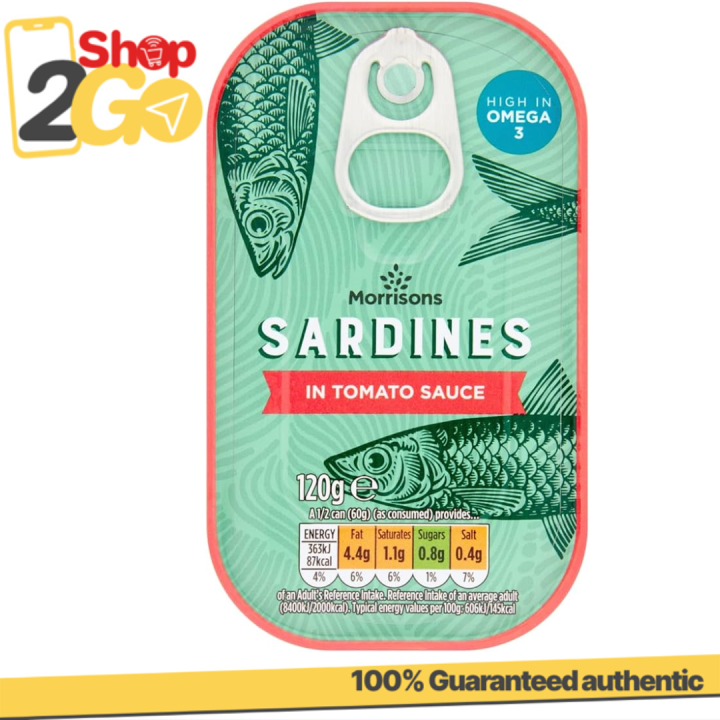 Morrisons Sardines In Tomato Sauce, 120g Lazada PH