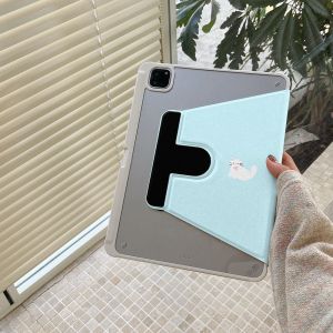 เคสไอแพด Air7 Air6 หมุนได้ 360° ดนตรี น้องเหมียว มีที่ใส่ปากกา iPad Gen10 Gen11 Pro11 12.9 2025