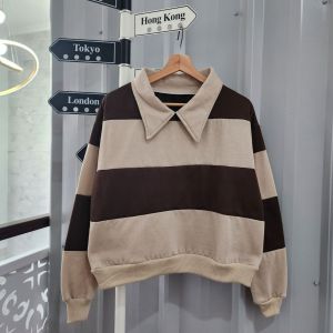 (isi 2 pcs) Jaket Couple Pasangan Kerah Belang/ Hoodie Couple Pacar / Sweater Couple / Baju Couple Pasangan
