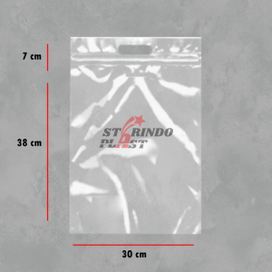 PLASTIK ZIPLOCK / KLIP POND 20 Lembar Kantong Packing Tebal Uk. 30x38+7cm Untuk Sepatu Baju Gamis Hoodie