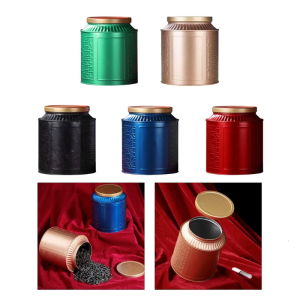 Portable Small Tea Packagings Box Mini Empty Tea Tins Can Vintage Tinplate Containers Tea Seal Jar Moisture-Proof