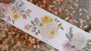 Fairy Lights Journal - READY STOCK/ art journaling/ scrapbook deco: Carol Meow floral washi tape: Magical Blossom