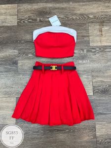 SG853 เซ็ทเริ่ดหรูผู้ดีมากคร่าาาใส่แล้วน่ารักละมุน ผู้เห็นยังต้องเหลียวหลังกับ เซ็ทนี้