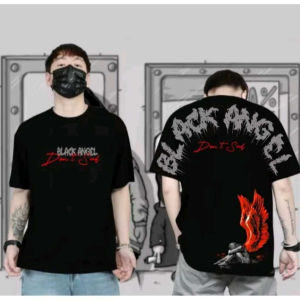 KAOS DISTRO PRIA BLACK ANGEL | KAOS KATA KATA VIRAL | BAJU PRIA KEREN | KAOS PRIA DISTRO KEKINIAN | KAOS KEKINIAN DAN TRENDY/ KAOS DISTRO BANDUNG TERBARU MURAH