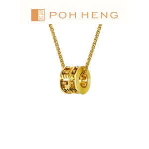 Poh Heng Jewellery 22K Abacus Pendant in Yellow Gold[Price By Weight]