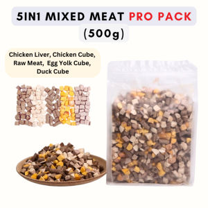 Cat treat Freeze Dried Chicken Cube 500g Egg Yolk Chicken Breast Chicken Liver Cat food cat treats dog snack hamster