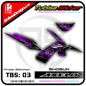 Sticker Striping Variasi Axelo - Stiker Striping Motor Axelo Motif Racing. TBS.SF.03