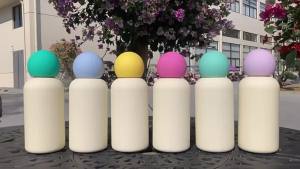 2025 New 316 Stainless Steel Thermos Cup 350ml Creative Cute Childrens Red Nose Outdoor Sports Water Bottle
