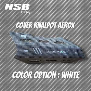 COVER KNALPOT AEROX OLD/NEW NSB RACING CARBON Tutup Knalpot Aerox 155 AKSESORIS MOTOR AEROX