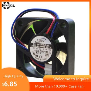 แฟน AD0405MB-G76 ขนาด 40 มม. DC 5V สำหรับ ADDA DC5V 0.11A 40X40X10 มม. แฟนระบายความร้อนแบบบอลคู่ 3 สาย