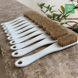 Combo 10 bàn chải đánh giày cán nhựa lông heo mềm loại nhiều sợi dày dễ dàng sử dụng