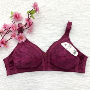 Wireless Bra Women Thin Sponge Size 36~46 Full Cup Wireless Bra Lace Baju Dalam Wanita Span Nipis 内衣