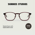 Sunnies Studios Optical Frame Columbus (Eyeglasses for Men and Women with Free Replaceable Lens). 