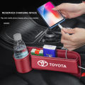 Car Seat Crevice Storage Box Cup Holder For Toyota Vios ncp93 Hilux Yaris Rush Corolla Cross Avanza Innova Alphard Altis Fortuner RAV4 Camry Car Accessories. 