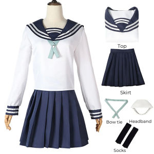 Jujutsu Kaisen Anime Amanai Riko Cosplay Sailor JK Suit Dress Outfit Uniform Sets Halloween Women Girls Costume