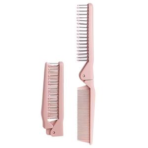 1PC Foldable portable comb soft toothed mini comb compact and dual-use curling comb