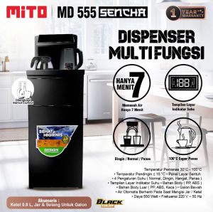 Mito Dispenser Air Minum Galon Bawah MD555 Sencha Free Packing Kayu
