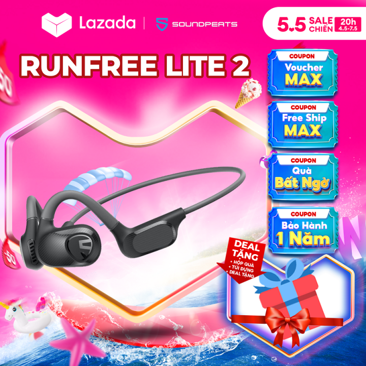Tai nghe True Wireless Bluetooth Soundpeats Runfree Lite 2 chống ồn ANC