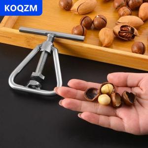 [COD] KOQZM Đa chức năng hướng dẫn sử dụng Nut Opener Cracker Máy óc chó nhà bếp công cụ Thép-cối Nut Macadamia phụ kiện