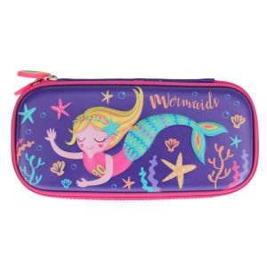 ฉบับภาษาเกาหลีของกล่องดินสอสำหรับเด็กผู้หญิงกระเป๋าดินสอนักเรียนโรงเรียนปากกายูนิคอร์นกุหลาบความจุขนาดใหญ่น่ารัก