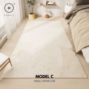 Homlly Modern Contemporary Bedside Corridor Floor Mat Carpet