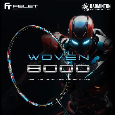 FELET Woven 8000 | Pro Series | High Density Toray | Solid Sound+ | Top Woven Technology | Ultra Slim Shaft | Max 38lbs