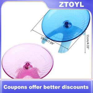 【ZTOYL】 Running Disc Flying Saucer Exercise Wheel Toy for Mice Dwarf Hamsters Pet 18cm