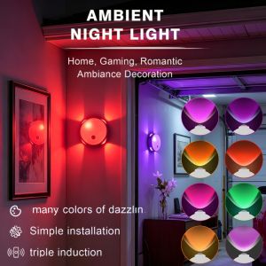 Rechargeable LED Night Light Touch Controlled RGB · Multi-Color Switching Light Suitable for Bedrooms Kitchens Living Rooms