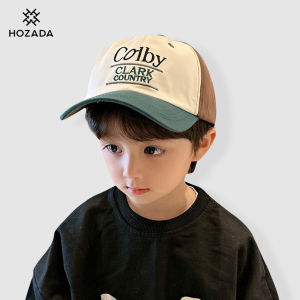 HOZADA หมวกเบสบอลเบสบอลสำหรับเด็กเด็กหมวกเบสบอลกลางแจ้งระบายอากาศได้หมวกปักหมวกบังแดดแฟชั่นหมวกป้องกันแสงแดดหมวกปรับได้กีฬากลางแจ้งสำหรับเดินทางปีนเขาเล่น