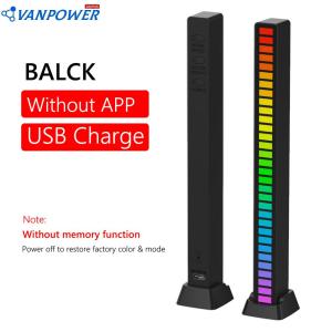 App Color New Adjustable Light Bar Led Light Bar Voice Control Activated Music Rhythm Atmosphere Rgb Color Light Usb Energy-saving Lamp Ambient Light